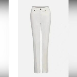 CAbi 5th Avenue White High-Rise Flared Jeans #6285R - Size 2 - EUC
